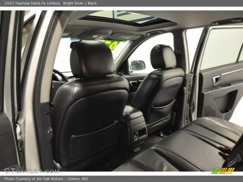Bright Silver / Black 2007 Hyundai Santa Fe Limited