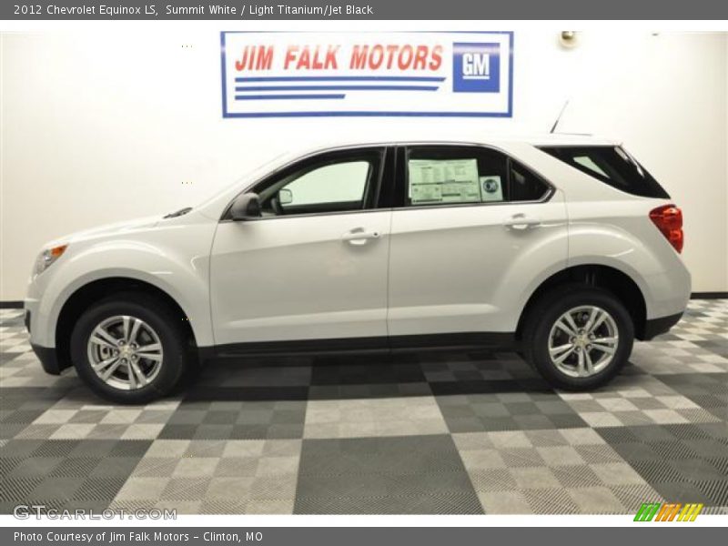 Summit White / Light Titanium/Jet Black 2012 Chevrolet Equinox LS