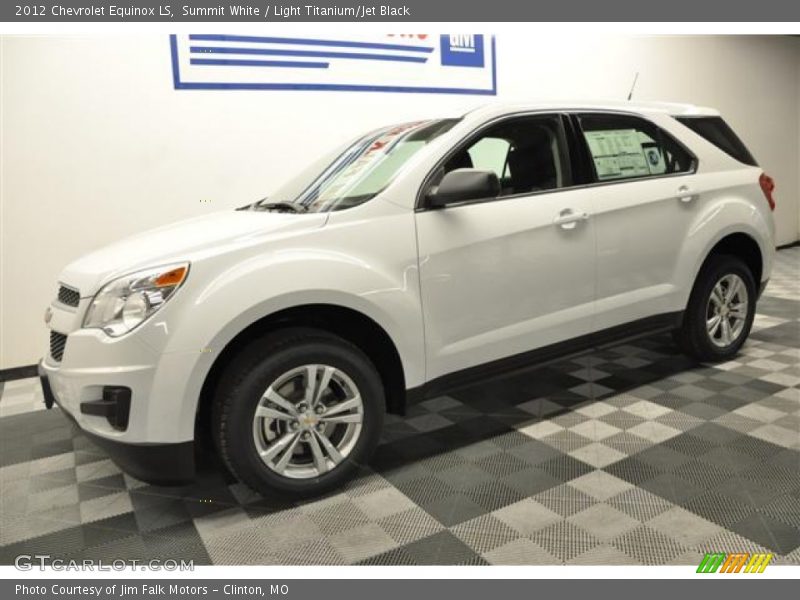 Summit White / Light Titanium/Jet Black 2012 Chevrolet Equinox LS