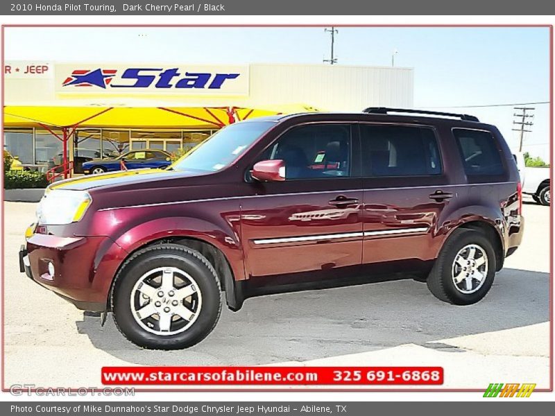 Dark Cherry Pearl / Black 2010 Honda Pilot Touring
