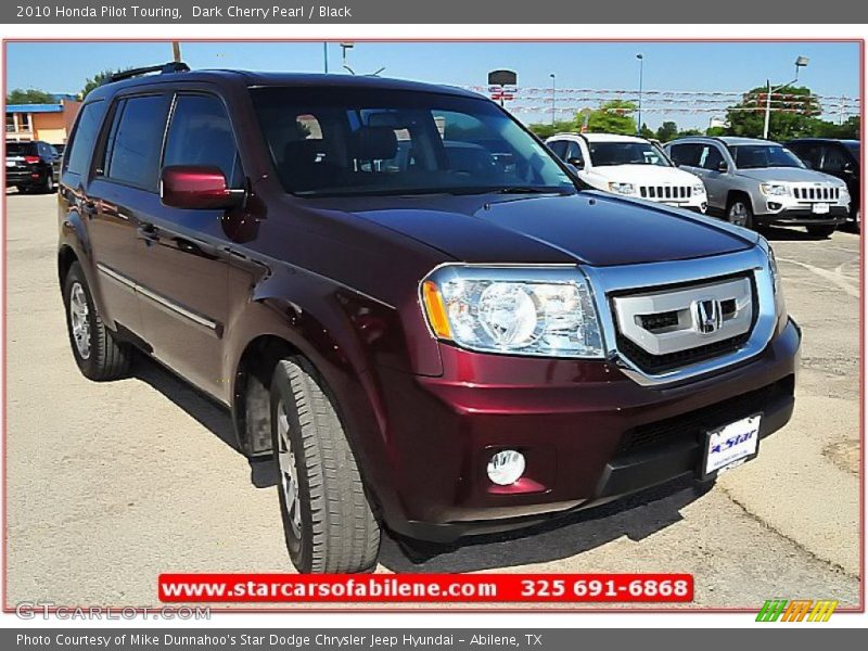 Dark Cherry Pearl / Black 2010 Honda Pilot Touring