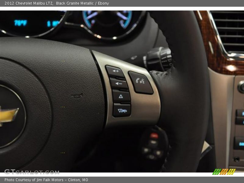Black Granite Metallic / Ebony 2012 Chevrolet Malibu LTZ