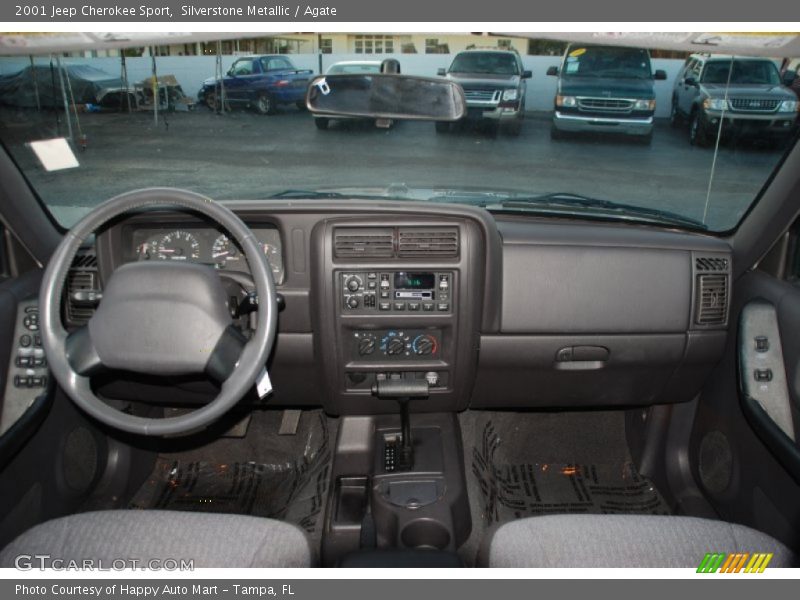 Silverstone Metallic / Agate 2001 Jeep Cherokee Sport