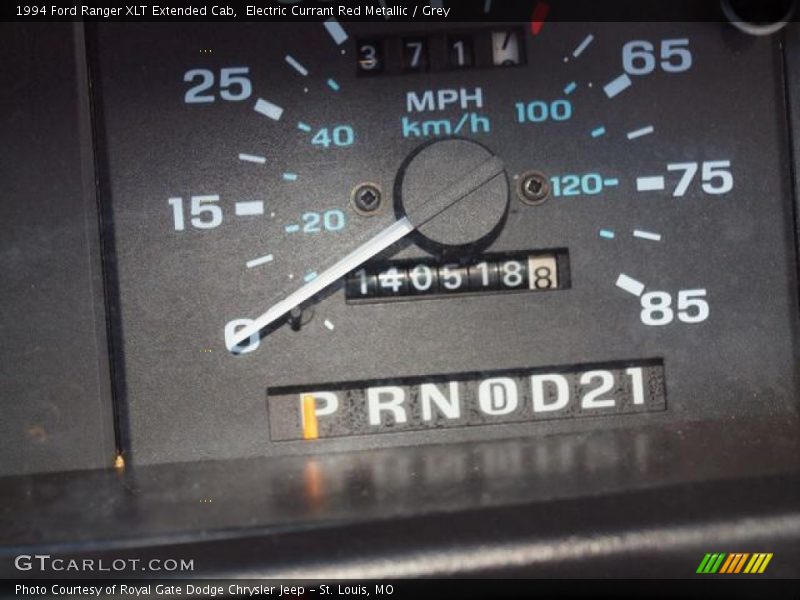 Electric Currant Red Metallic / Grey 1994 Ford Ranger XLT Extended Cab