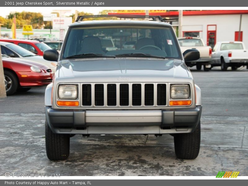 Silverstone Metallic / Agate 2001 Jeep Cherokee Sport