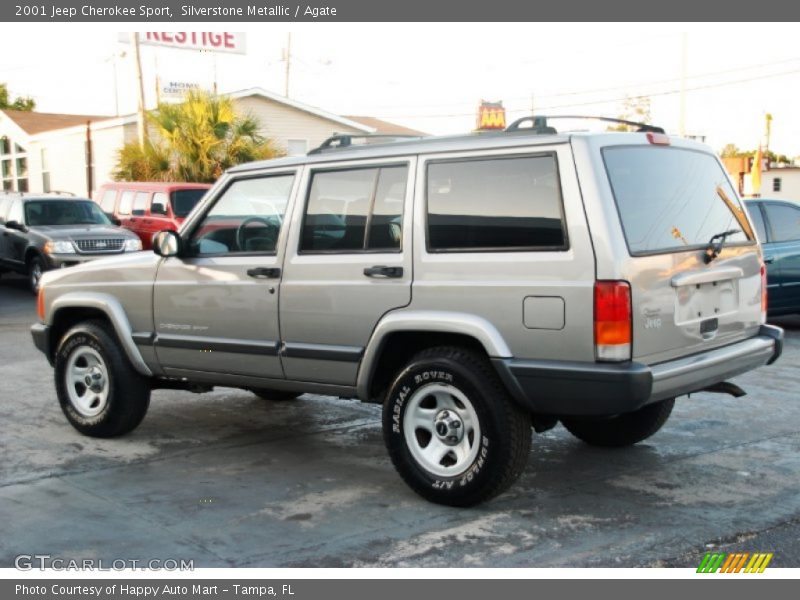 Silverstone Metallic / Agate 2001 Jeep Cherokee Sport