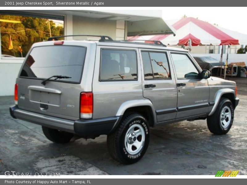 Silverstone Metallic / Agate 2001 Jeep Cherokee Sport