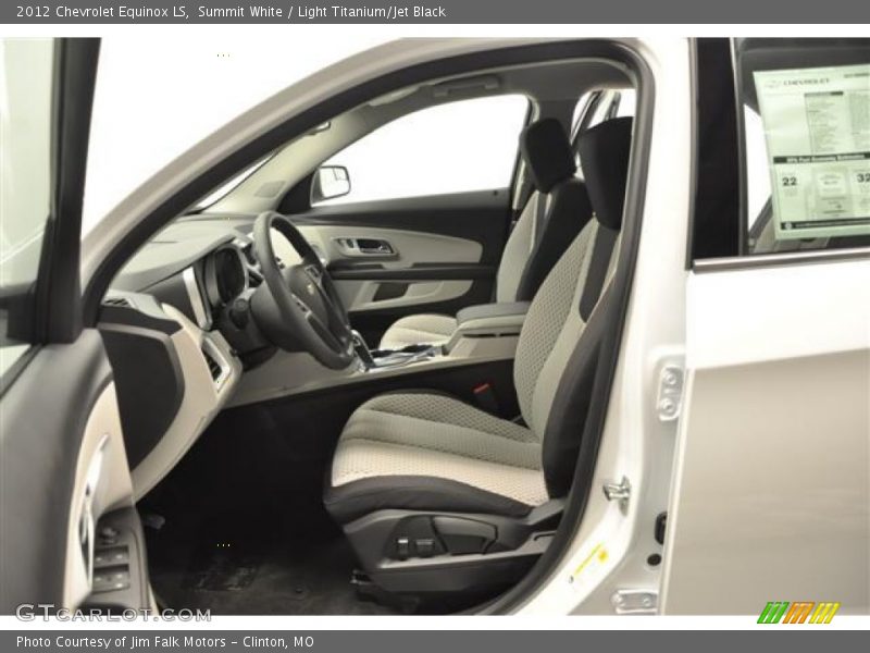 Summit White / Light Titanium/Jet Black 2012 Chevrolet Equinox LS