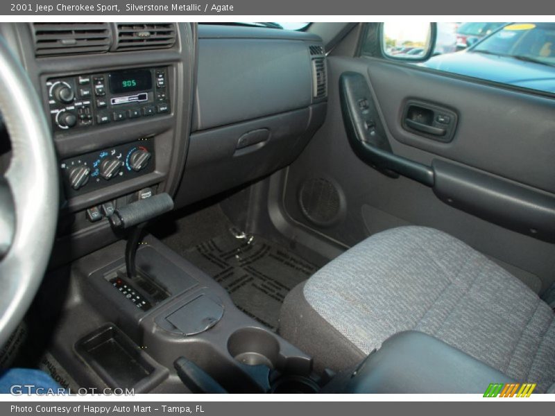 Silverstone Metallic / Agate 2001 Jeep Cherokee Sport