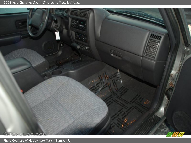 Silverstone Metallic / Agate 2001 Jeep Cherokee Sport