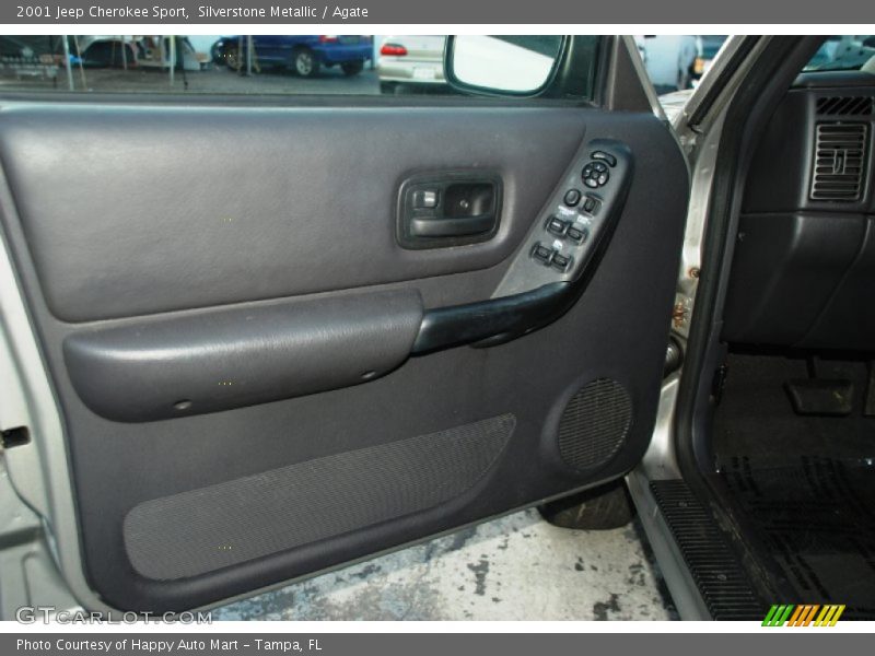 Silverstone Metallic / Agate 2001 Jeep Cherokee Sport