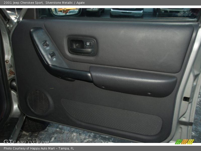 Silverstone Metallic / Agate 2001 Jeep Cherokee Sport