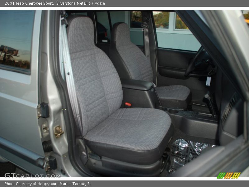 Silverstone Metallic / Agate 2001 Jeep Cherokee Sport
