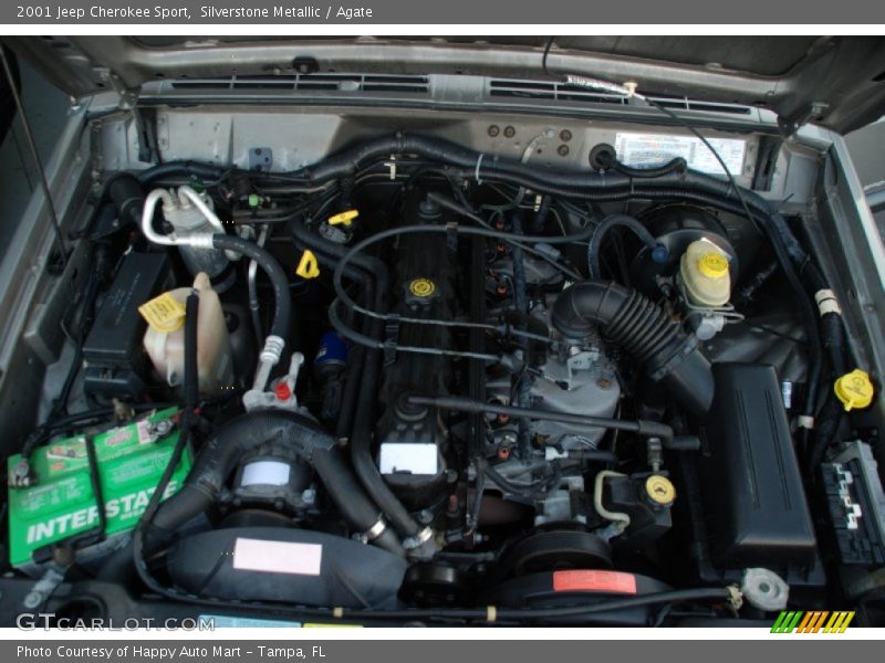 Silverstone Metallic / Agate 2001 Jeep Cherokee Sport