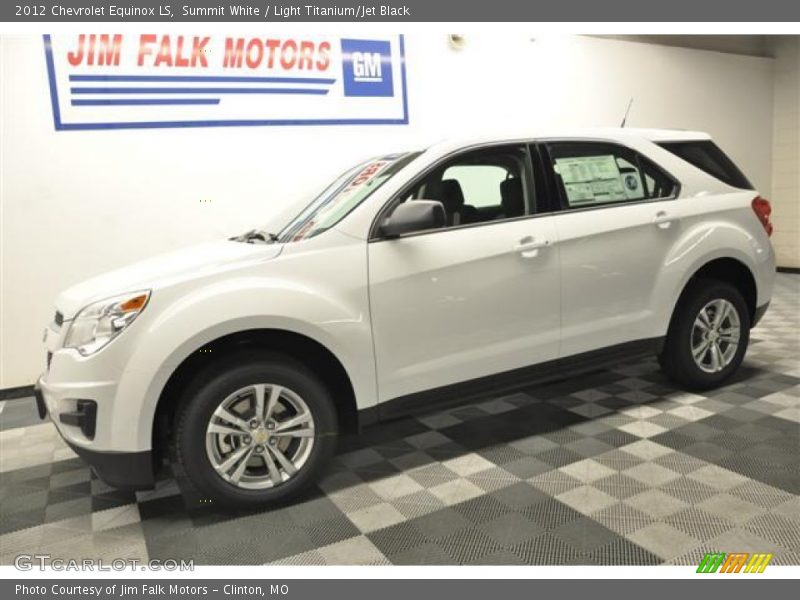 Summit White / Light Titanium/Jet Black 2012 Chevrolet Equinox LS