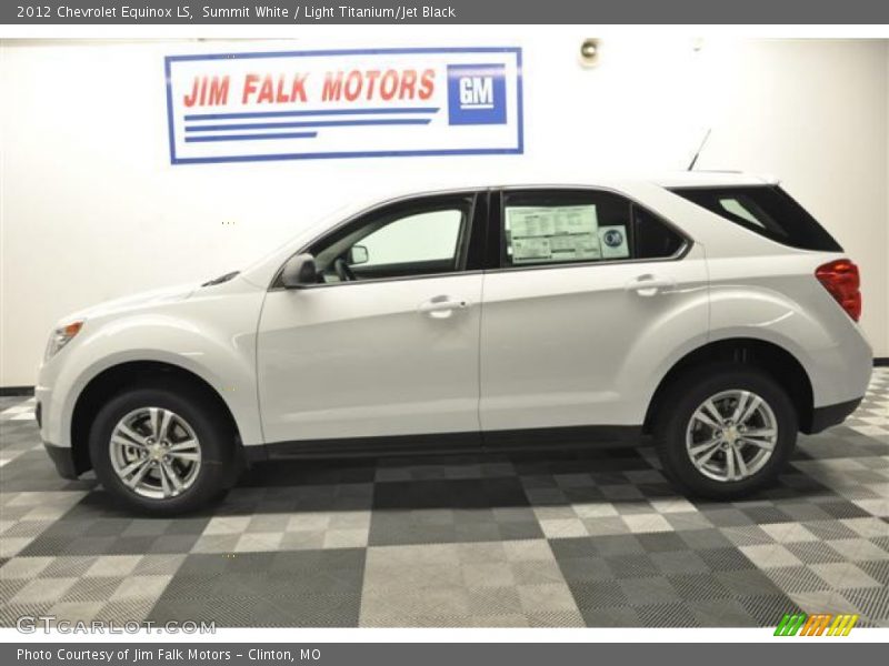 Summit White / Light Titanium/Jet Black 2012 Chevrolet Equinox LS