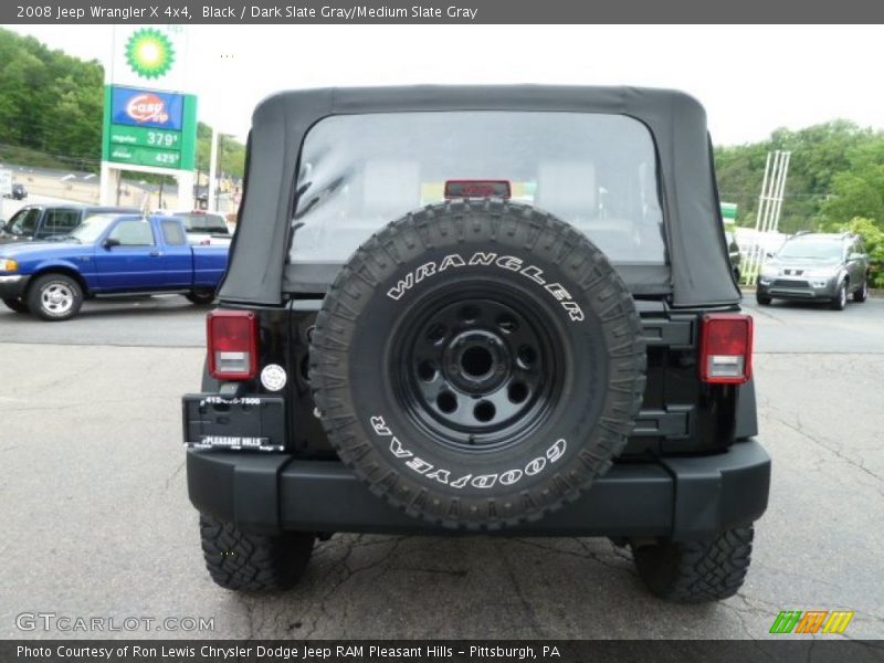 Black / Dark Slate Gray/Medium Slate Gray 2008 Jeep Wrangler X 4x4