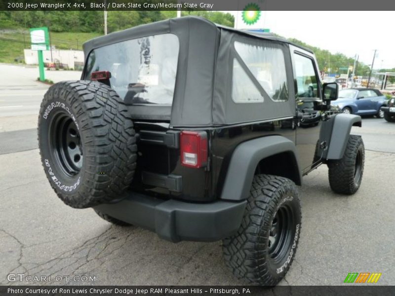Black / Dark Slate Gray/Medium Slate Gray 2008 Jeep Wrangler X 4x4