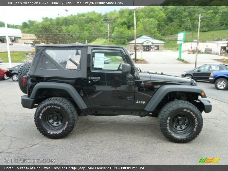 Black / Dark Slate Gray/Medium Slate Gray 2008 Jeep Wrangler X 4x4