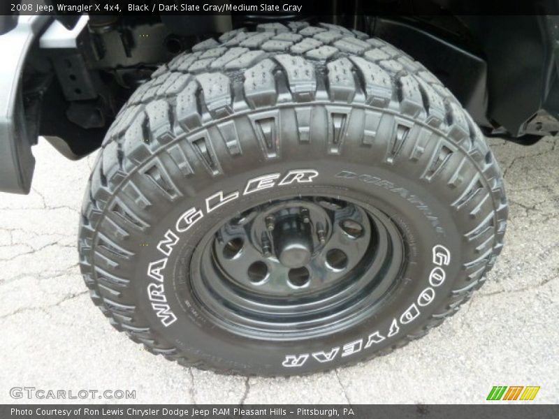 Black / Dark Slate Gray/Medium Slate Gray 2008 Jeep Wrangler X 4x4