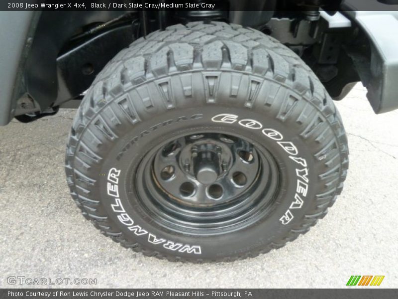 Black / Dark Slate Gray/Medium Slate Gray 2008 Jeep Wrangler X 4x4