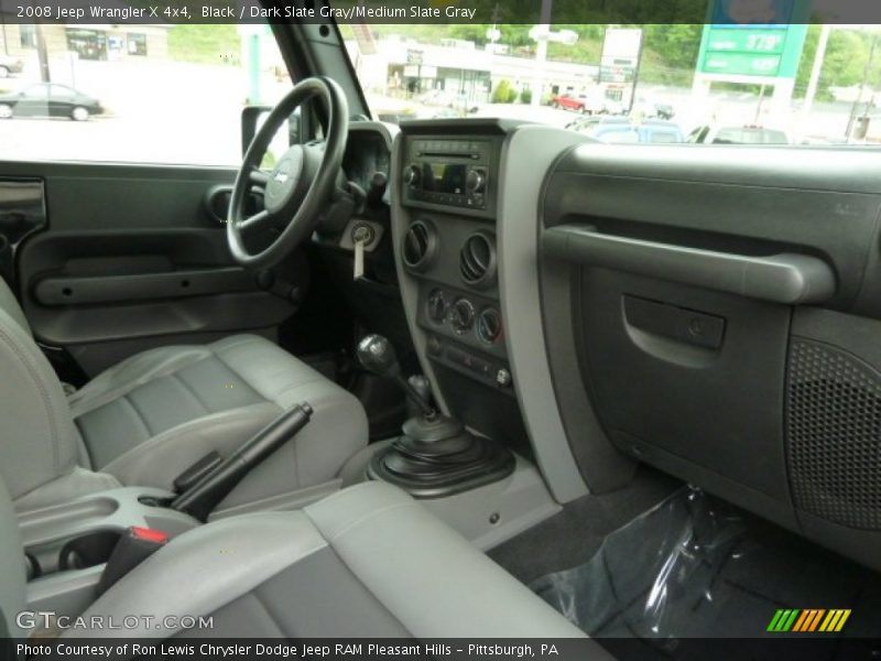 Black / Dark Slate Gray/Medium Slate Gray 2008 Jeep Wrangler X 4x4