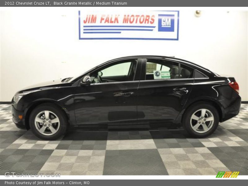 Black Granite Metallic / Medium Titanium 2012 Chevrolet Cruze LT