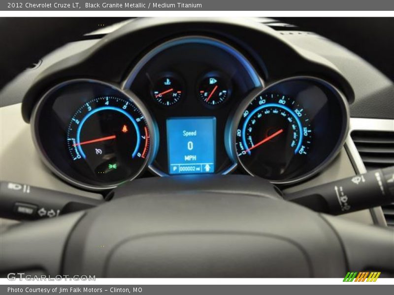 Black Granite Metallic / Medium Titanium 2012 Chevrolet Cruze LT