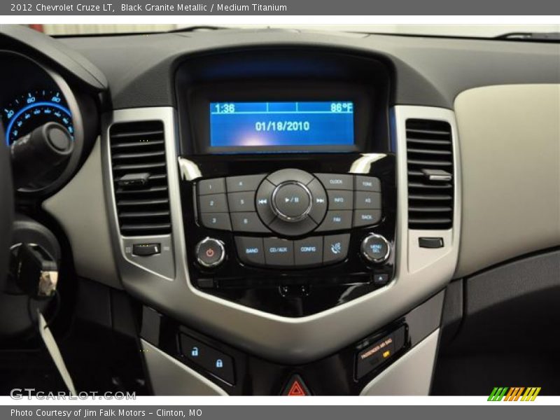 Black Granite Metallic / Medium Titanium 2012 Chevrolet Cruze LT