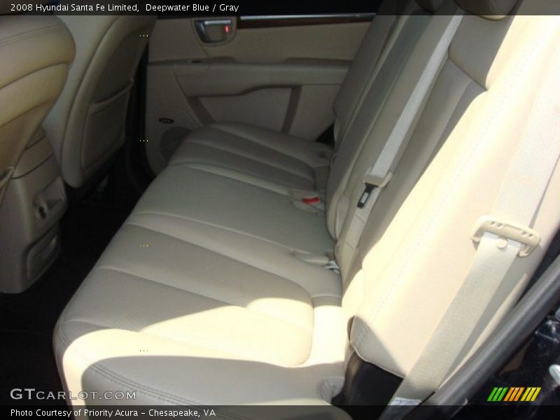 Deepwater Blue / Gray 2008 Hyundai Santa Fe Limited