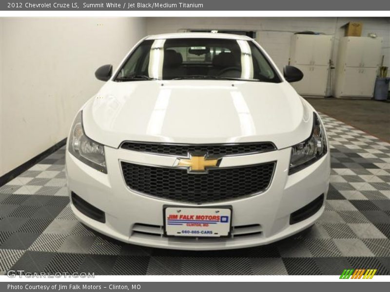 Summit White / Jet Black/Medium Titanium 2012 Chevrolet Cruze LS