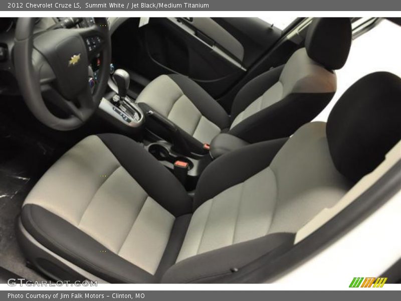 Summit White / Jet Black/Medium Titanium 2012 Chevrolet Cruze LS