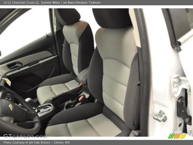 Summit White / Jet Black/Medium Titanium 2012 Chevrolet Cruze LS