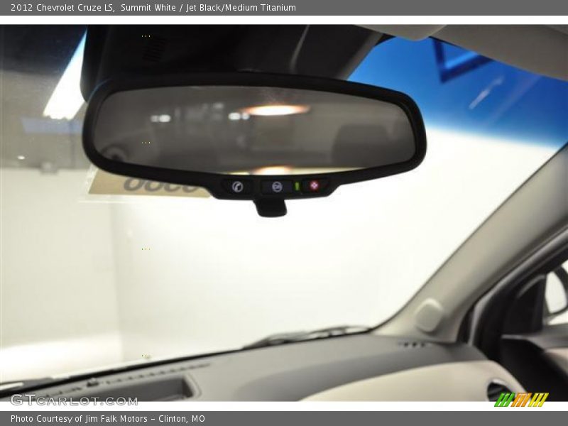 Summit White / Jet Black/Medium Titanium 2012 Chevrolet Cruze LS