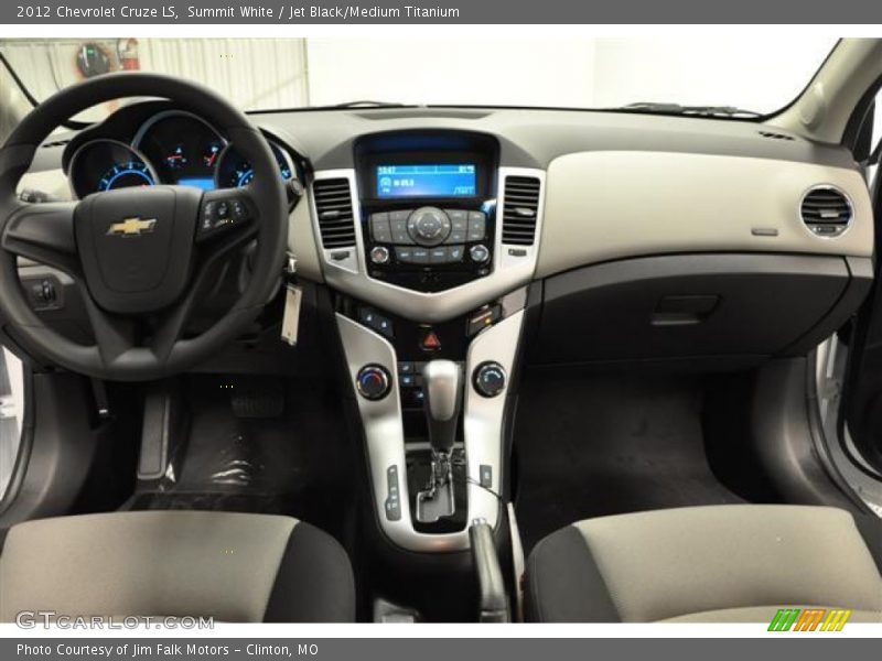 Summit White / Jet Black/Medium Titanium 2012 Chevrolet Cruze LS