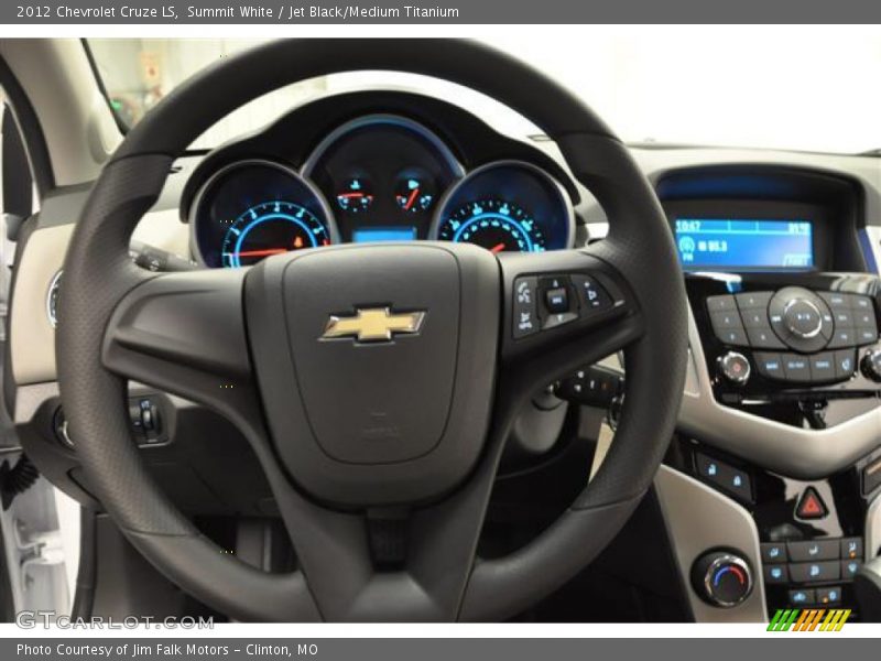 Summit White / Jet Black/Medium Titanium 2012 Chevrolet Cruze LS