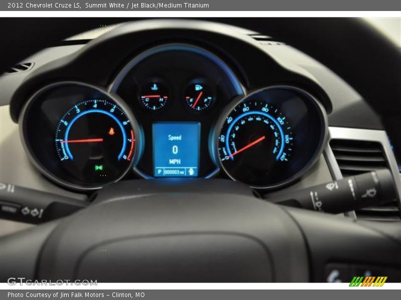 Summit White / Jet Black/Medium Titanium 2012 Chevrolet Cruze LS