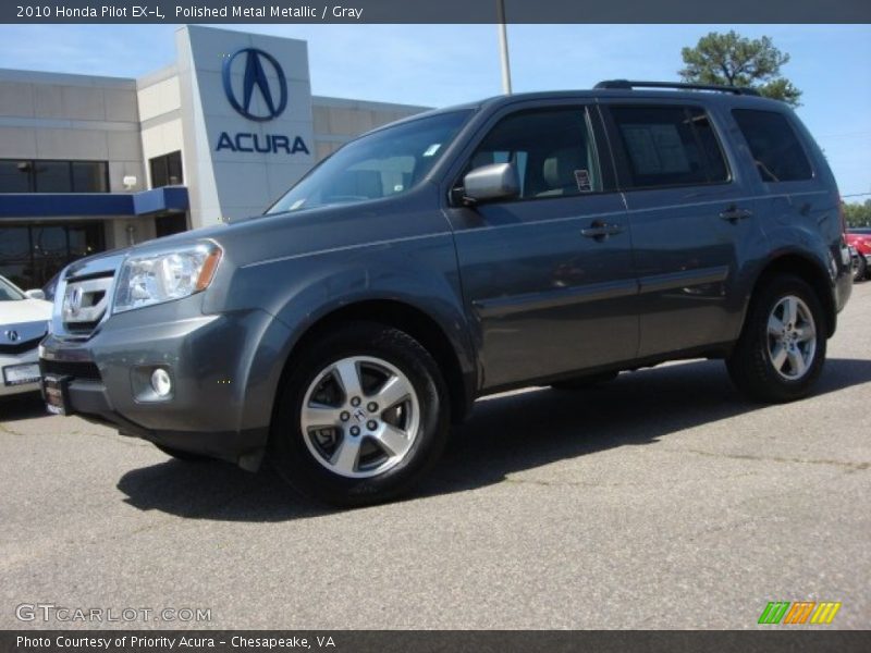 Polished Metal Metallic / Gray 2010 Honda Pilot EX-L