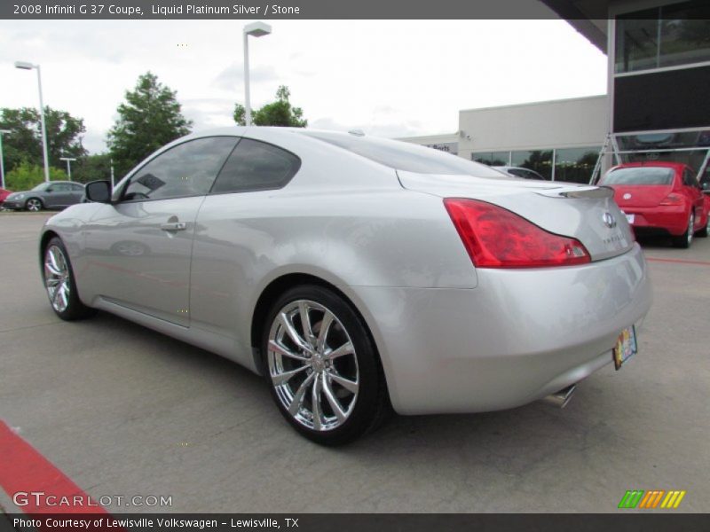 Liquid Platinum Silver / Stone 2008 Infiniti G 37 Coupe