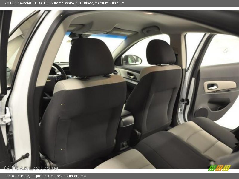 Summit White / Jet Black/Medium Titanium 2012 Chevrolet Cruze LS