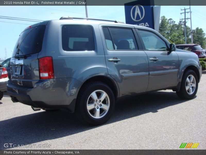 Polished Metal Metallic / Gray 2010 Honda Pilot EX-L