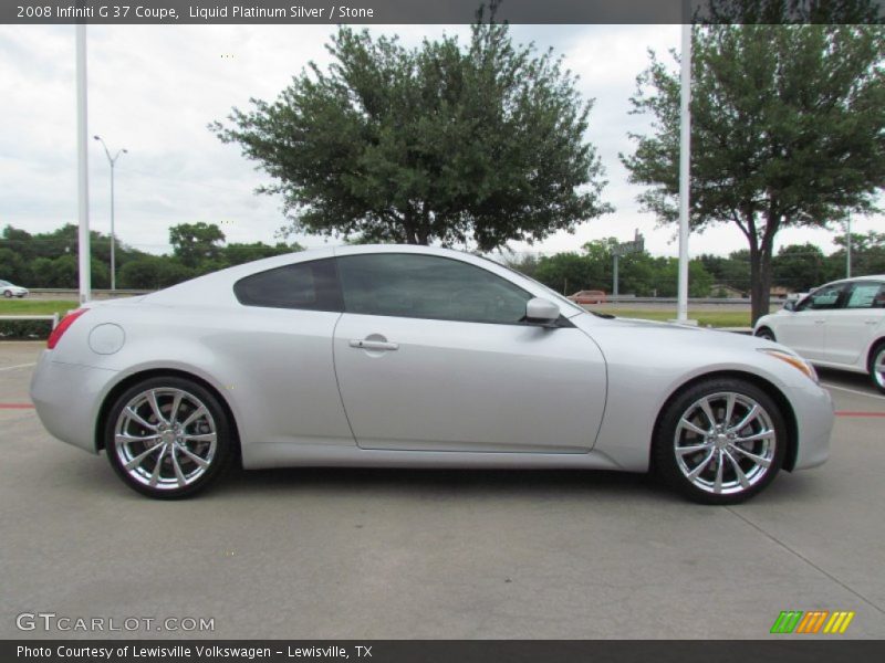 Liquid Platinum Silver / Stone 2008 Infiniti G 37 Coupe