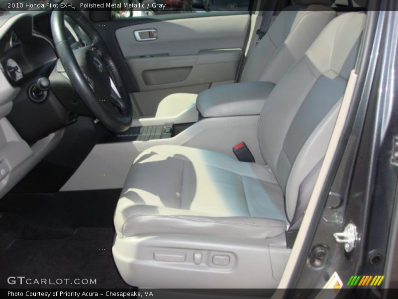 Polished Metal Metallic / Gray 2010 Honda Pilot EX-L