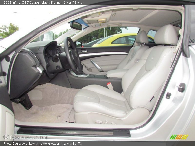 Liquid Platinum Silver / Stone 2008 Infiniti G 37 Coupe