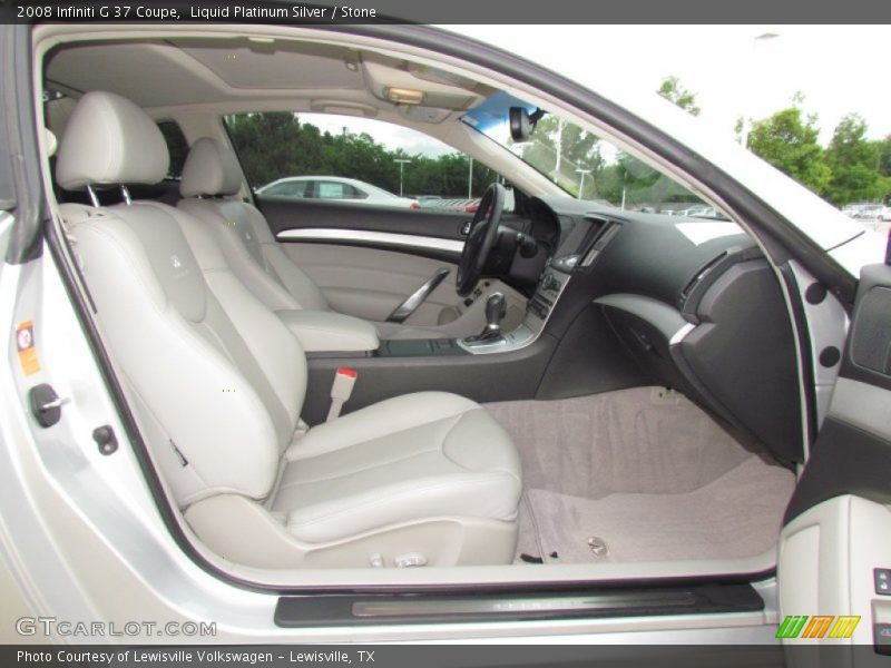 Liquid Platinum Silver / Stone 2008 Infiniti G 37 Coupe