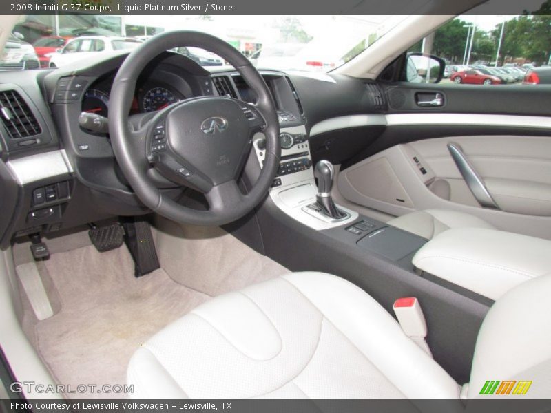 Liquid Platinum Silver / Stone 2008 Infiniti G 37 Coupe