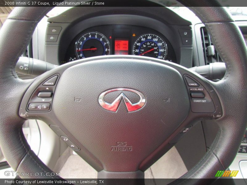 Liquid Platinum Silver / Stone 2008 Infiniti G 37 Coupe