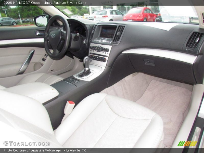 Liquid Platinum Silver / Stone 2008 Infiniti G 37 Coupe