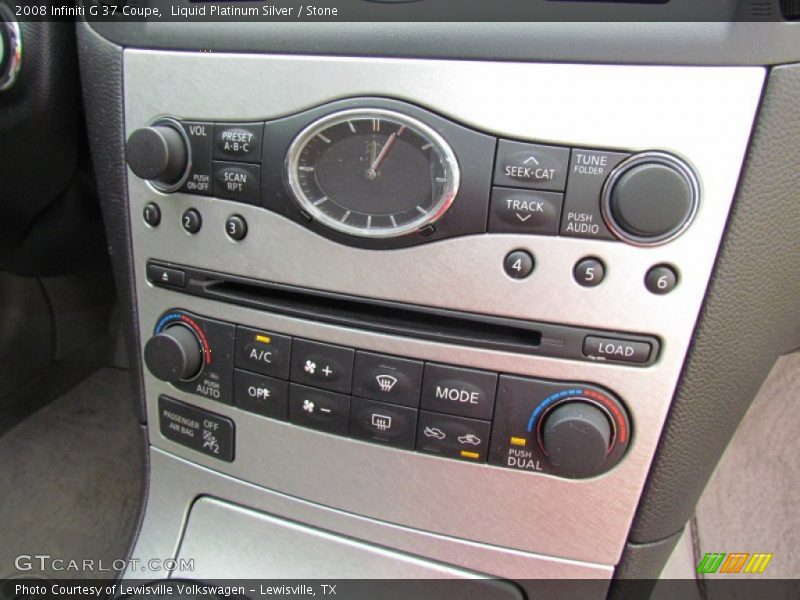 Liquid Platinum Silver / Stone 2008 Infiniti G 37 Coupe