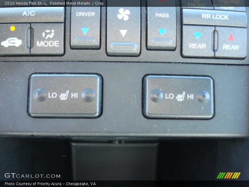 Polished Metal Metallic / Gray 2010 Honda Pilot EX-L